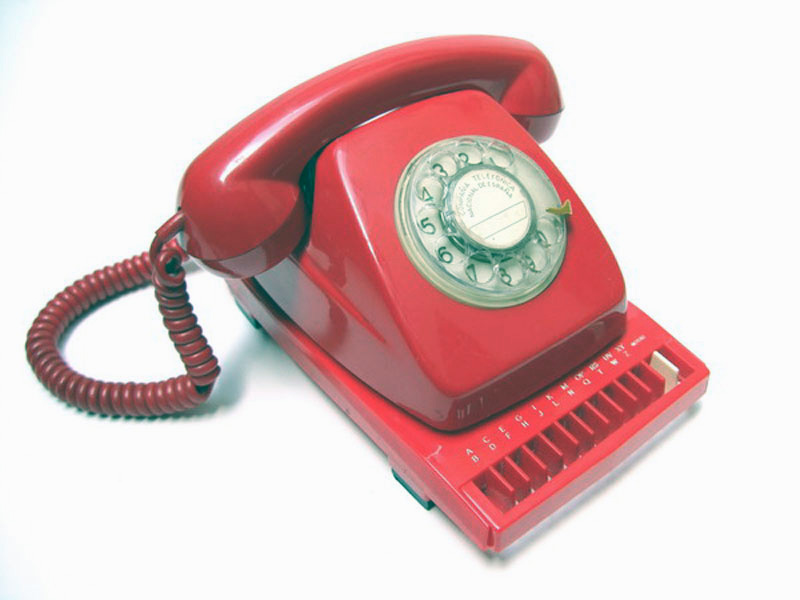 base telefono sobremesa plastico rojo 4x15x25 1u